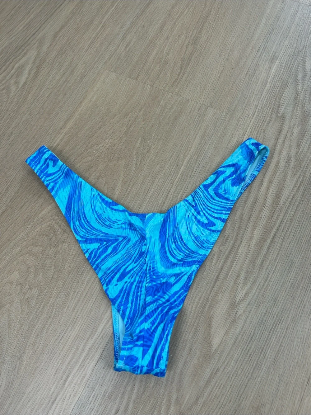 Frankies Bikinis Katarina Cheeky Bikini Bottom in Electric Blue XL